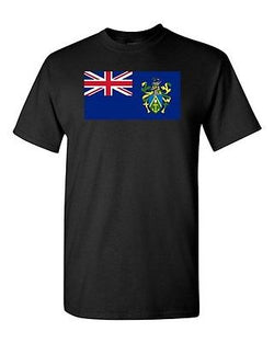 Pitcairn Islands Country Flag British State Nation Patriot DT Adult T-Shirt Tee