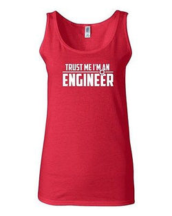 Junior Trust Me I'm An Engineer Professional Novelty Statement Graphics Tank Top