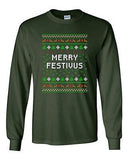 Long Sleeve Adult T-Shirt Merry Festivus Ugly Christmas Season Parody Funny DT