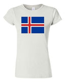 Junior Iceland Country Flag Nordic Europe Nation State Patriotic DT T-Shirt Tee