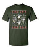 Bling Dance Telephone Music Song Ugly Christmas Funny Humor DT Adult T-Shirt Tee