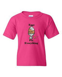 Eggs Fix Everything Chicken Hen Boiled Egg DT Novelty Youth Kids T-Shirt Tee