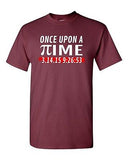 Once Upon A Time Pi Day Ultimate 3.14.15 Math Nerd Geek DT Adult T-Shirt Tee