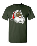 Santa Claus Face Reindeer Merry Christmas Gift Funny DT Adult T-Shirt Tee