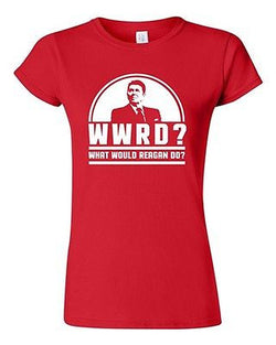 Junior WWRD What Would Reagan Do? President Election 84 Funny DT T-Shirt Tee