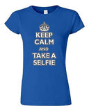 Junior Keep Calm And Take A Selfie Selfy Photo Camera Funny Humor DT T-Shirt Tee