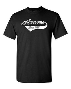 Awesome Since 1981 With Tail Age Happy Birthday Gift Funny DT Adult T-Shirt Tee