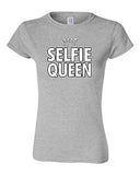 Junior Selfie Queen Crown Selfy Pic Photo Camera Funny Humor DT T-Shirt Tee