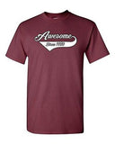 Awesome Since 1980 With Tail Age Happy Birthday Gift Funny DT Adult T-Shirt Tee