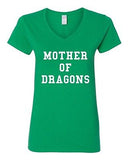 V-Neck Ladies Mother Of Dragons Funny TV Show Series Parody Fan T-Shirt Tee
