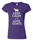 Junior Keep Calm And Love Goats Billy Goat Kid Animal Lover Humor T-Shirt Tee