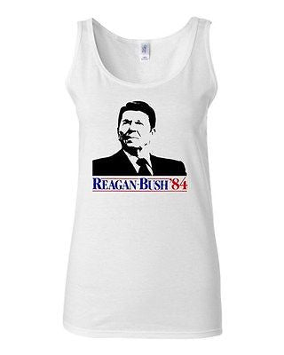 Junior Ronald Reagan Bush '84 Election Classic Novelty Statement Tank Top