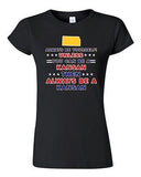 Junior Always Be Yourself Unless You Can Be An Kansan Map Star DT T-Shirt Tee