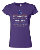 Junior Always Be Yourself Unless You Can Be An Idahoan Map Star DT T-Shirt Tee