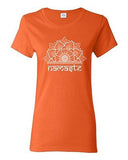 Ladies Namaste Namaskar Om Aum Sanskrit Hindu Xmas Funny DT T-Shirt Tee