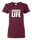 Ladies Choose Life Wham 80s Cool Retro Pro Life Survivor Moving On T-Shirt Tee