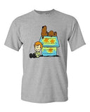 Scoopy Dog Home Peanuts Cartoon Horror Parody Salih Gonenli DT Adult T-Shirt Tee