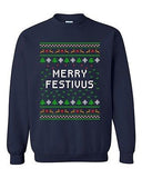 Merry Festivus Ugly Christmas Season Parody Funny DT Novelty Crewneck Sweatshirt