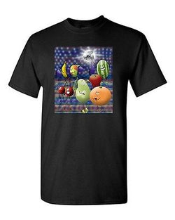 Fruit Cocktail Party Dance Disco Tanya Ramsey Artworks Art DT Adult T-Shirts Tee