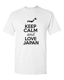 Keep Calm And Love Japan Country Nation Patriotic Novelty Adult T-Shirt Tee