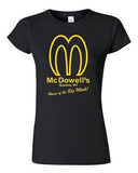 Junior McDowell's Restaurant Queens NY Funny Parody DT Novelty T-Shirt Tee