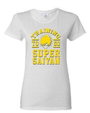 Ladies Training To Go Super Saiyan Gym Workout Anime Funny Parody DT T-Shirt Tee