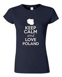 Junior Keep Calm And Love Poland Country Statement Novelty T-Shirt Tee