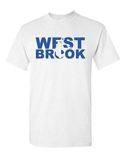 Westbrook 0 Fan Wear Basketball Sports Game Ball Team Oklahoma Adult T-Shirt Tee