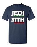 Jedi In The Streets Sith In The Sheets Movie Funny Parody DT Adult T-Shirt Tee