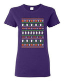 Ladies Halloween Ugly Christmas Pumpkin Owl Poppet Funny Humor DT T-Shirt Tee