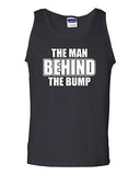 The Man Behind The Bump Novelty Statement Graphics Adult Tank Top