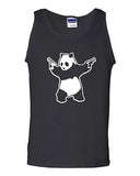 Panda Guns Second Amendment AR15 Funny Novelty Symbol Graphics Adult Tank Top