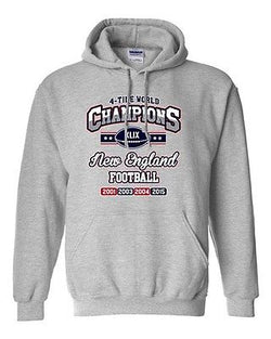 World Champion 4-Time New England Football Champs Sports DT Sweatshirt Hoodie