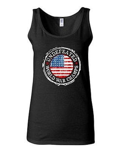 Junior Undefeated World War Champ Belt USA America Sleeveless DT Tank Tops