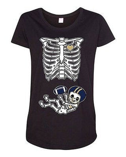 Baby Skeleton St. Louis Football Maternity DT T-Shirt Tee