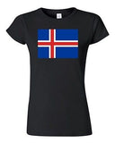 Junior Iceland Country Flag Nordic Europe Nation State Patriotic DT T-Shirt Tee