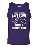 This Is What An Awesome Uncle Looks Like Novelty Statement Adult Tank Top