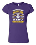Junior Firefighter Rescue Hero I Married Mine Husband Funny Humor DT T-Shirt Tee