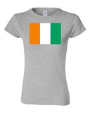 Junior Cote d'Ivoire Country Flag Ivory Coast Nation Patriotic DT T-Shirt Tee