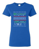 Ladies Engineer Math Mathematics Ugly Christmas Funny Humor DT T-Shirt Tee