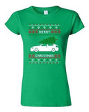 Junior Merry Christmas Ugly Xmas Tree Car Funny Humor DT T-Shirt Tee