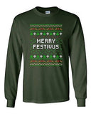 Long Sleeve Adult T-Shirt Merry Festivus Ugly Christmas Season Parody Funny DT