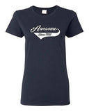Ladies Awesome Since 1965 With Tail Happy Birthday Gift Funny DT T-Shirt Tee