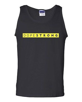 Dope Strong Funny Cycling Novelty Graphics Statement Adult Tank Top