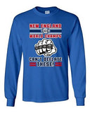 Long Sleeve Adult T-Shirt World Champs Can't Deflate New England Football Fan DT