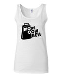Junior More Cowbell Music Novelty Statement Graphics Tank Top