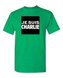 Je Suis Charlie France Freedom Bold Paris Protest Novelty DT Adult T-Shirt Tee