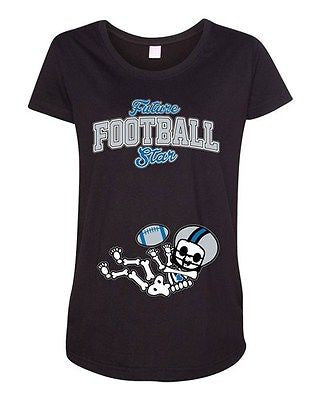 Future Football Star Detroit Baby Skeleton Maternity DT T-Shirt Tee