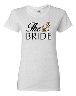 Ladies The Bride Groom Wedding Marriage Bridal Party Funny DT T-Shirt Tee