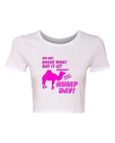 Crop Top Ladies Hump Day! Camel Guess What Day It Is? Funny Humor T-Shirt Tee